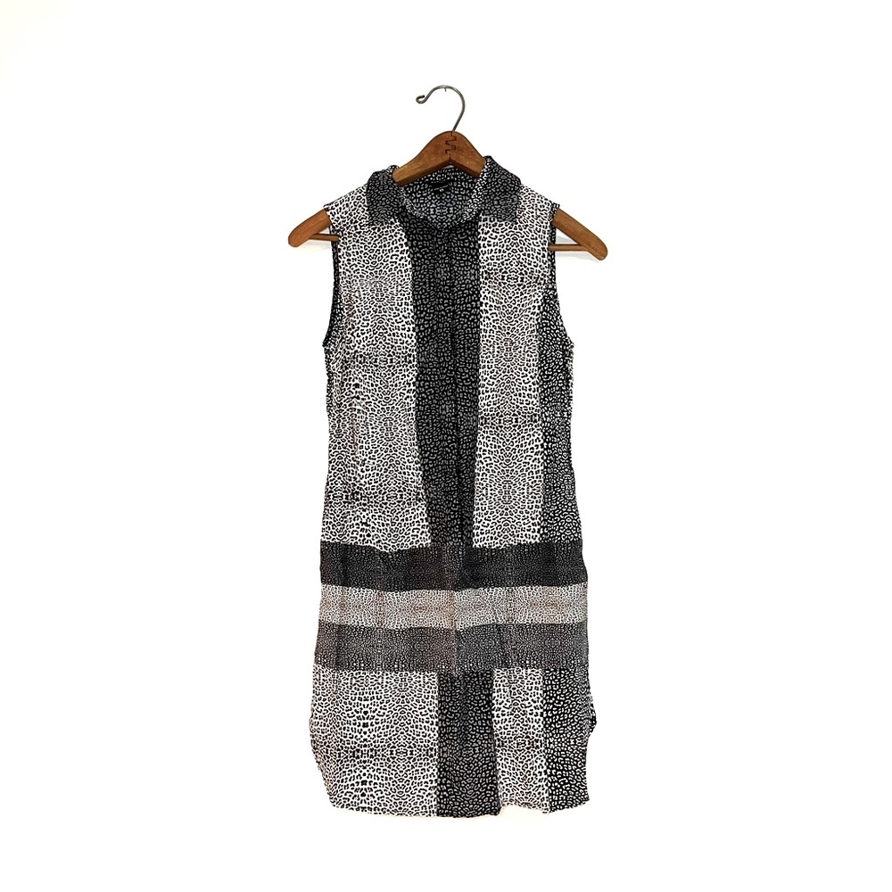 Marciano by Guess Los Angeles black and White print animal dress